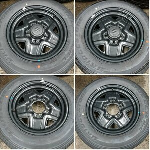 ★新車外し品★スズキ ジムニー JB64 純正 ホイールタイヤ 4本 ブリヂストン DUELER 175/80R16 16×5.5 139.7-5H【他商品と同梱歓迎】