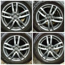 ★中古品★DUNLOP WINTERMAXX SJ8 235/65R17 スタッドレスホイールセット EUROTECH 17×7J+50 108-5H ボルボ XC60【他商品と同梱歓迎】_画像1