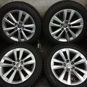 ★中古品★レクサス純正 4本 18インチ 7.5J +32 5H PCD120 LS460 DUNLOP/WINTERMAXX/WM02 235/50R18 2021年製 【他商品と同梱歓迎】