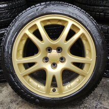 ★ゴリ溝品★BRIDGESTONE VRX3 ’21年 225/45R17 スタッドレス ホイール スバル GDB 純正 17×7.5JJ +53 100-5H【他商品と同梱歓迎】_画像5