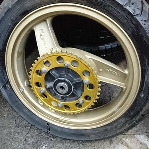 ★中古品★KAWASAKI カワサキ GPZ900R 用前後ホイール1023 純正.17×3.00＆18×3.50 A7 ENKEI製【他商品と同梱歓迎】の画像4