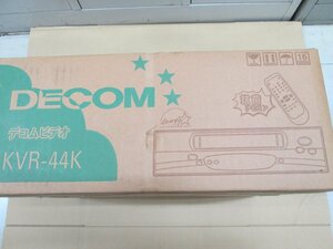 ★未使用品★DECOM デコムビデオ　大字電子 VHS ビデオデッキ　KVR-44K VIDEO DECK　リモコン　取説【他商品と同梱歓迎】