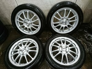 ★中古品★A-TECH アルミホイール　14インチ 14×4.5J+43 100-4H FIRE STONE FIREHAWK 165/55R14 2018年【他商品と同梱歓迎】