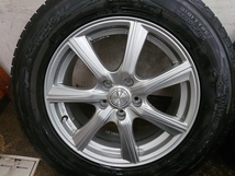 ★中古品★DUNLOP　WINTERMAXX　ＳＪ８　225/65R17　17×7ｊ+48　114.3-5H　スタッドレス4本セット　エクストレイル等【他商品と同梱歓迎】_画像4