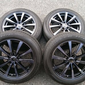 ★中古品★BRIDGESTONE DULLER H/P SPORT 225/55R18 ’20年 ホイール DIANELLA K10 ブルー 18×8J+43 114.3-5H【他商品と同梱歓迎】の画像1