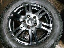 ★中古品★GOODYEAR ICENAVI 6 195/65R15 20年製 スタッドレスタイヤホイールセット 15×6J +43 114.3-5H ブラック【他商品と同梱歓迎】_画像4