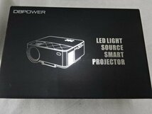 ★中古品★DBPOWER　LED LIGHT SOURCE SMART PROJECTOR スマートプロジェクター_画像2