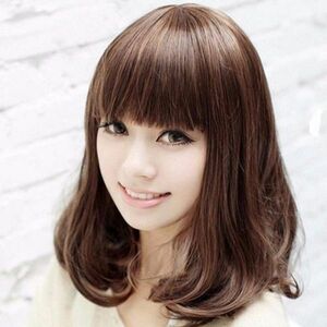 WIG Natural Full Wig Semi Long Cheap Cheat Katsura Net преимущества светло -коричневый средний турнир Imechen Party Event