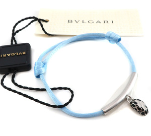 Неиспользованный Bvlgari Celpenti Forever Bracelet Baby Blue Silver Current Model /33166