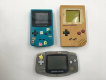 ♪▲【Nintendo】ゲームボーイアドバンス/ゲームボーイカラー/初代ゲームボーイ 3点セット AGB-001 他 まとめ売り 0401 7_画像1