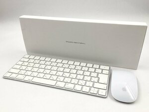 ♪▲【Apple アップル】純正 Mac用 ワイヤレスキーボード/マウス 箱付きセット A1644 A1657 0405 17