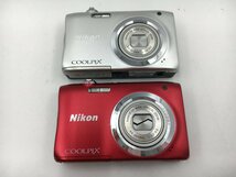 ♪▲【Nikon ニコン】コンパクトデジタルカメラ 2点セット COOLPIX A100 まとめ売り 0411 8_画像2