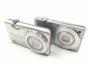 ♪▲【CASIO カシオ】コンパクトデジタルカメラ 2点セット EX-ZS20/EX-S200 まとめ売り 0429 8
