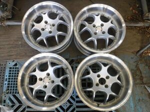 送料無料☆SEIKEI NKB Power 希少 当時物 ホイール 4本 16×8j オフ+10 4穴 PCD 100 16インチ☆33746