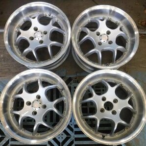 送料無料☆SEIKEI NKB Power 希少 当時物 ホイール 4本 16×8j オフ+10 4穴 PCD 100 16インチ☆33746の画像1