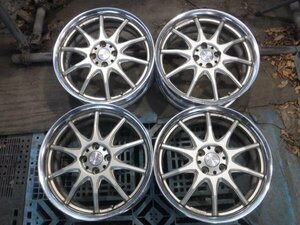 送料無料☆WORK ホイール XS3 XSA 戦 イクサ 4本 17×6j 6.5j 4穴 PCD 100 17インチ☆34173