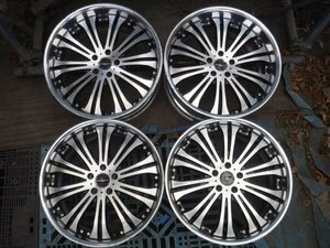 送料無料☆深リム シャレン XS-20 ホイール 20×8.5j 9.5j 5穴 PCD 114.3 20インチ☆34312