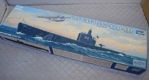 m12814★トランぺッター 1/144 アメリカ海軍 ガトー級潜水艦 SS-212 1941年 プラモデル★未組立 現状