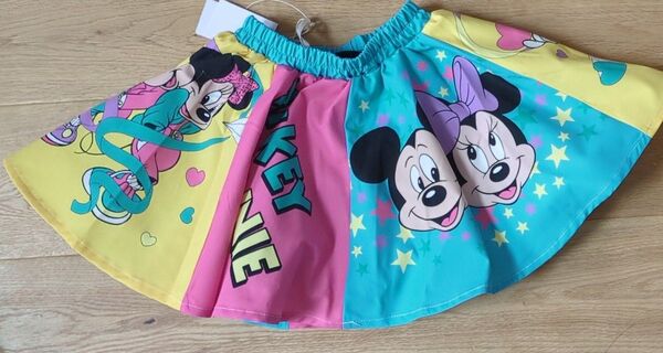 新品 90 リトシー スカート ディズニー ミッキー ミニー