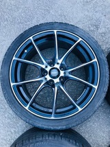 WEDS SPORT　ウェッヅ スポーツ　SA-10R　18インチ　アルミホイール　美品　バリ溝　4本セット　18X8.5JJ　+35　18X9.5JJ　+38　PCD114.3_画像2