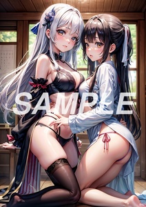 AB59 高画質 AI イラスト アート ポスター 写真 セクシー かわいい 女の子 美女 美人 ドレス 下着 ヌード 美脚 巨乳 お尻 グラビア