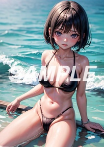 AB82 高画質 AI イラスト アート ポスター 写真 セクシー かわいい 女の子 美女 美人 ビキニ 水着 スク水 ヌード 美脚 巨乳 お尻 グラビア