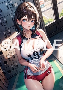 AI43 高画質 AI イラスト アート ポスター 写真 セクシー かわいい 女の子 美女 美人 ギャル ヌード 巨乳 グラビア スポーツ ブルマ 体操服