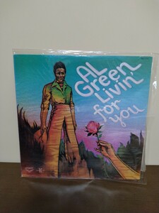 Al Green/Livin For you Record アル・グリーン　レコード　　美品　帯なしライナー付　　 国内盤