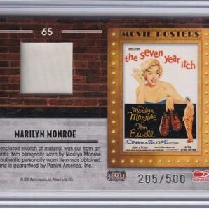 2009 Donruss Americana ☆Marilyn Monroe/マリリン・モンロー☆ 500枚限定 Movie Posters Material ＃65の画像2