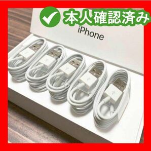 5本1m iPhone充電器ライトニングケーブル 純正品同等 白 品質 本日発送 充電ケーブル 白 純正品質 ケーブル(3RY1