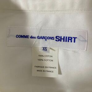 美品 名作 COMME des GARCONS SHIRT サークル ドット 切替 シャツ XS コムデギャルソン シャツ ギンガム チェック ホワイト 白の画像5