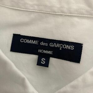 美品 AD 2022 COMME des GARCONS HOMME ストライプ 切替 シャツ S コムデギャルソン オム カモ 迷彩 SHIRT ホワイトの画像5