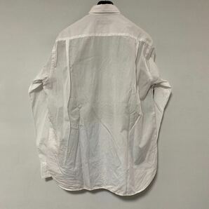 美品 AD 2022 COMME des GARCONS HOMME ストライプ 切替 シャツ S コムデギャルソン オム カモ 迷彩 SHIRT ホワイトの画像3