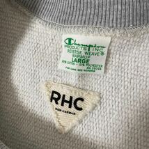 美品 RHC 別注 Champion reverse weave USACA ダメージ 加工 スウェット シャツ L チャンピオン ロンハーマン Ron Herman リバース_画像4