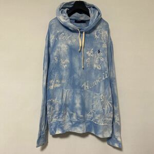 Красота поло Ralph Lauren Aloha Hawaii Print Pretty Sweat Parker L Polo Ralph Lauren Tai Dye Dyeing индиго