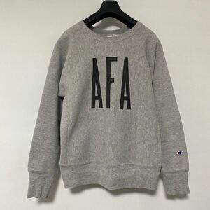 美品 USA製 Champion REVERSE WEAVE AFA 染込み プリント スウェット シャツ M チャンピオン リバースウィーブ アメリカ 米国 sweat