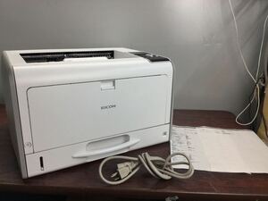 ◆04044) RICOH リコー A3 モノクロプリンター P 6000 トナー残30％ ドラム要交換メンテナンスキッド残70％