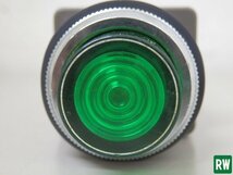 照光 押しボタンスイッチ φ30mm IDEC㈱ ALN2811G 緑色 点灯ON/OFF確認済 機械部品 パーツ 電子部品 [2]_画像2