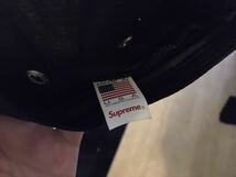 新品同様 Supreme Suede Camp Cap black シュプリーム スエード キャップ ブラック 黒　帽子_画像3