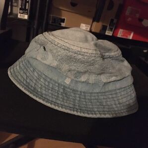 22ss Supreme Fade Jacquard Denim Crusher Hat M/L シュプリーム ハット 帽子 デニムの画像1