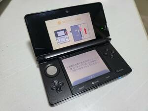 動作OK 3DS 黒 液晶ヤケ有 タッチペン付 CTR-001(JPN) 任天堂 送料185円 or 370円 or 520円