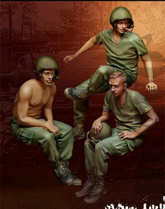 [ scale 1/35] resin resin figure kit ....3 body set Young soldier not yet painting unassembly 