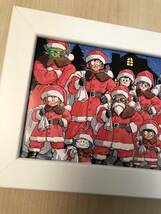 kj ★額装品★ 鳥山明 113 ドラゴンボール クリスマス ハガキサイズ額入り ポスター風デザイン 貴重イラスト サンタクロース 漫画_画像2