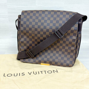 【73817】中古　LOUIS VUITTON ルイヴィトン　バスティーユ　N45258　ダミエ　エベヌ　ショルダーバッグ　長期保管品