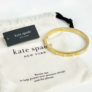 【73896BS】未使用・在庫処分品　KATE SPADE NEW YORK ケイトスペード　バングル ブレスレット　KE044100　ゴールド　真鍮