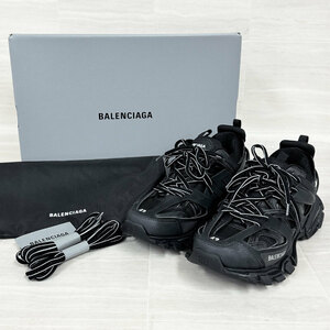 【73814KS】未使用　BALENCIAGA バレンシアガ　メンズ TRACK スニーカー　メッシュ＆ナイロン　黒　542023　27.5cm