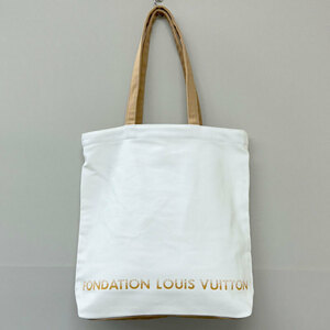 【73805-1BS】未使用・アウトレット処分品 FONDATION LOUIS VUITTON フォンダシオン ルイヴィトン 美術館限定 トートバッグ ポケット付き