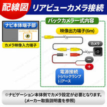 ケンウッド ナビ バックカメラ mdv ケーブル 変換 互換 rca リア ナビ 汎用 彩速 高画質 セット 小型 モニター 後付け ガイド 防水 広角 車_画像8