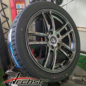 プリウス 30系 50系 ウィッシュ 17インチ 当社特選タイヤ 215/45R17 タイヤホイール 4本セット 1台分