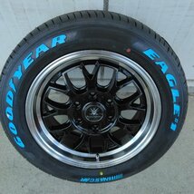 人気 ハイエース 200系 17インチ タイヤ ホイール セット 215/60R17 グッドイヤー ナスカー ホワイトレター BD00_画像7